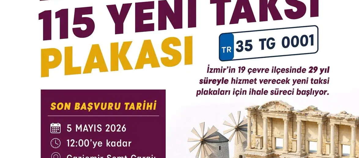 İzmir’in çevre ilçelerine 115 yeni taksi geliyor