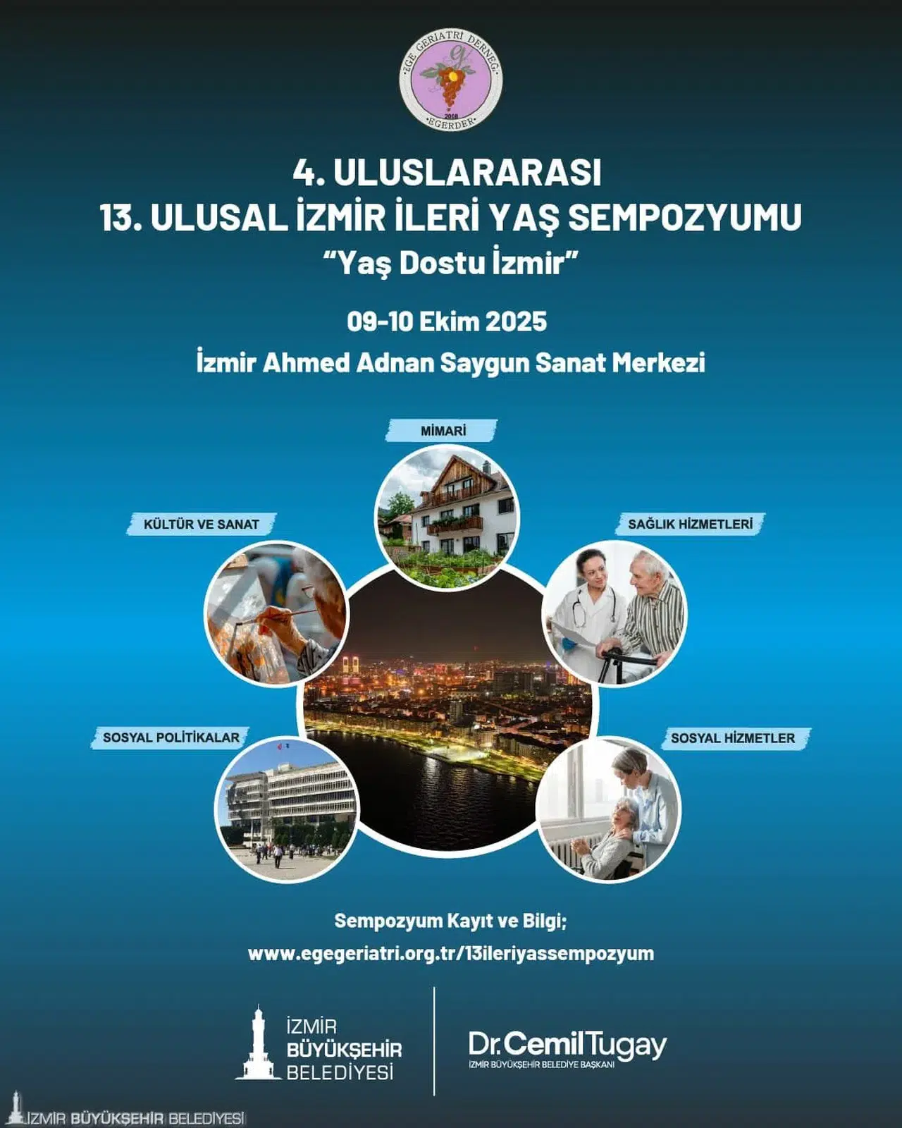 4. Uluslararası, 13. Ulusal İzmir İleri Yaş Sempozyumu başlıyor