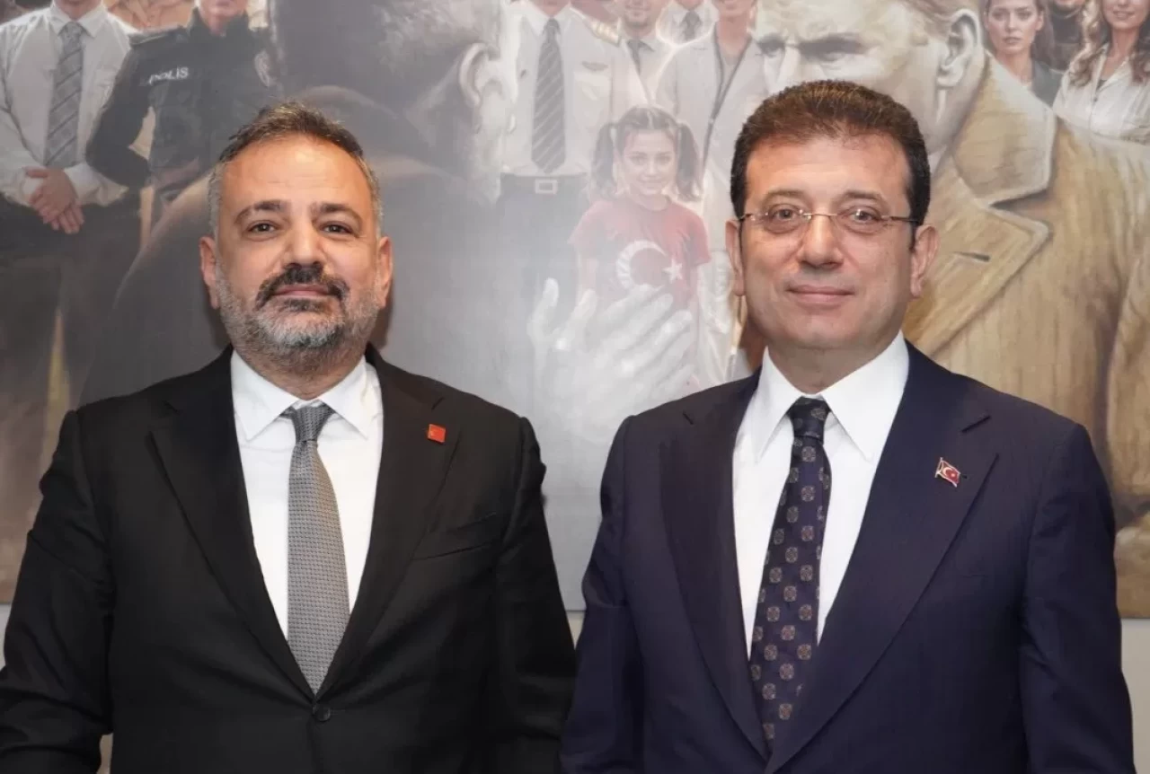 Başkan Aslanoğlu İstanbul'da İmamoğlu ile buluştu