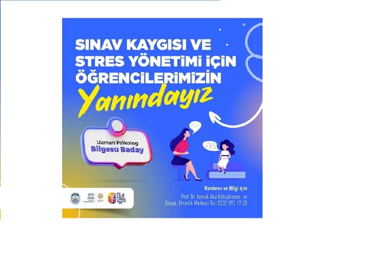 Efes Selçuk Belediyesi sınav kaygısı yaşayan öğrencilerin yanında