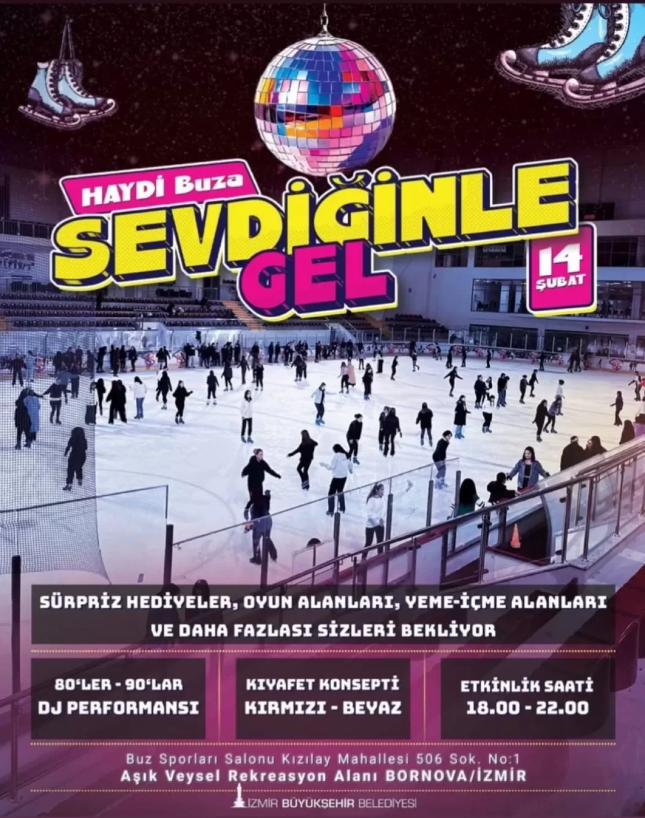 İzmir’de Sevgililer Günü’ne Buz Gibi Eğlence! “Haydi Buza Sevdiğinle Gel”