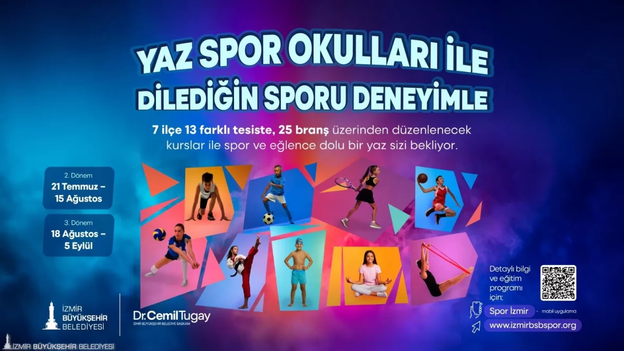 Yaz Spor Okulları’nda ikinci dönem kayıtları başlıyor