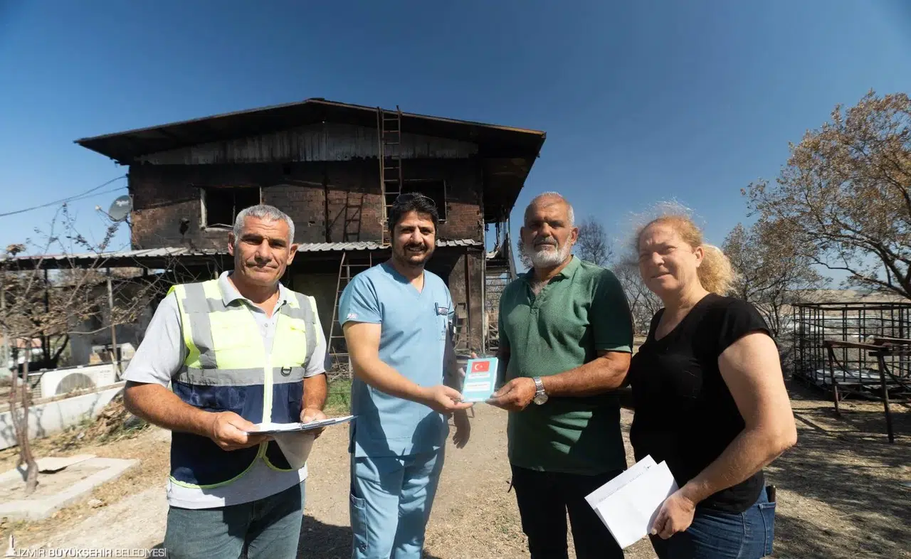 Yangından kurtarılan Kaptan’a sıcak yuva