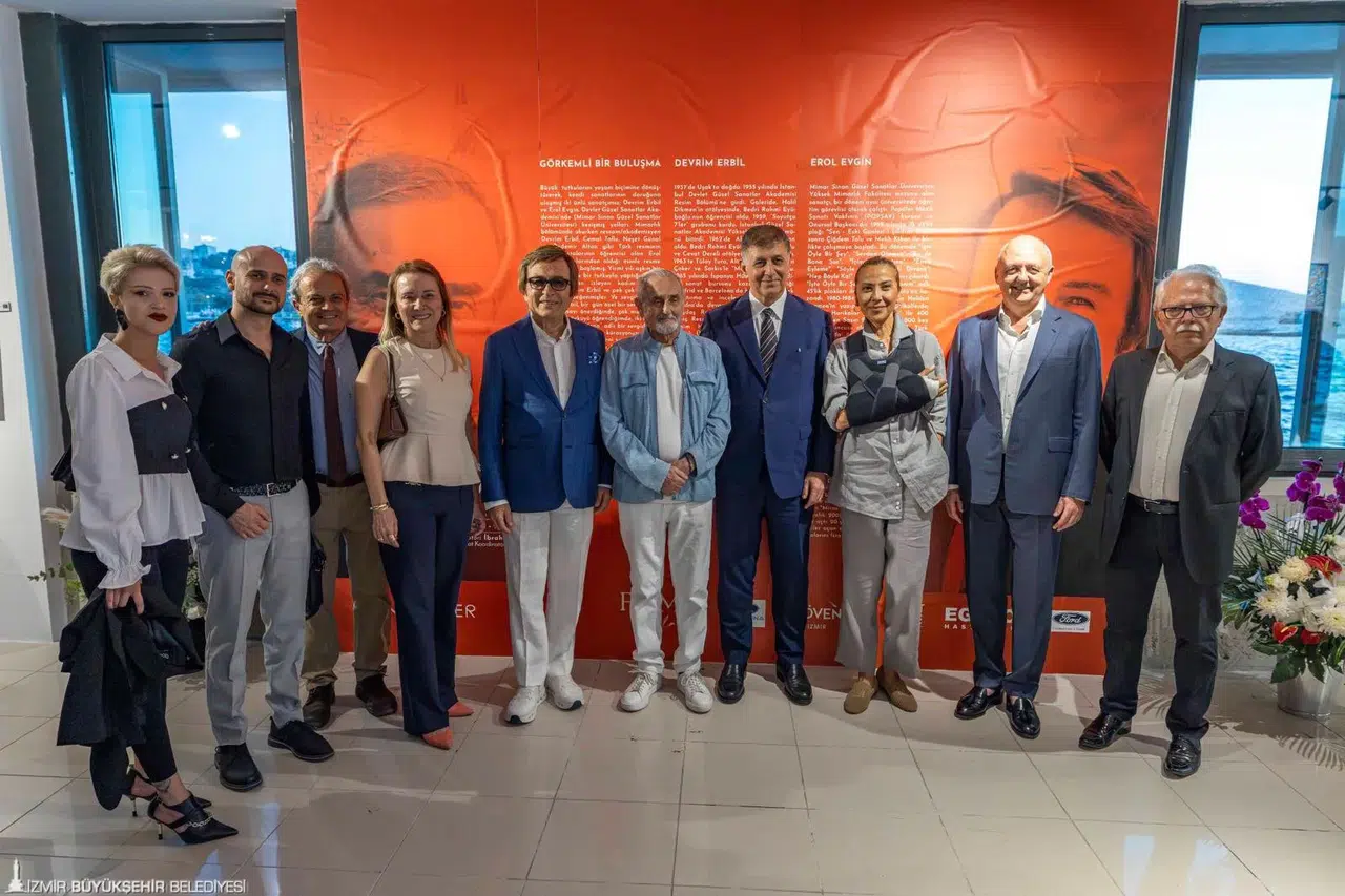 İki dev sanatçı Devrim Erbil ile Erol Evgin “Yan Yana”