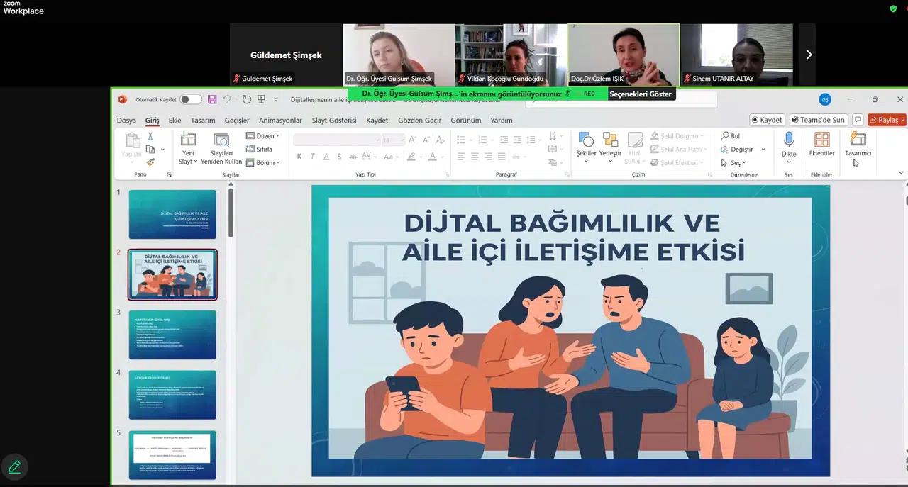 Ege Üniversitesinde dijital çağda aile iletişiminde bağımlılık riski masaya yatırıldı