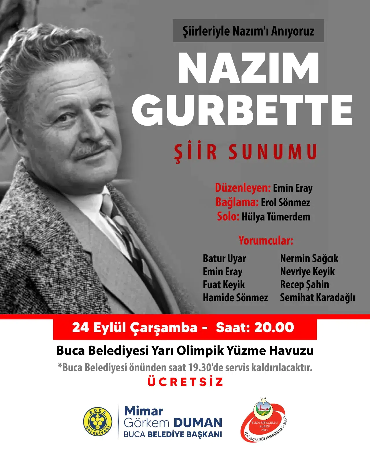 Nâzım Hikmet en güzel eserleriyle Buca’da anılacak