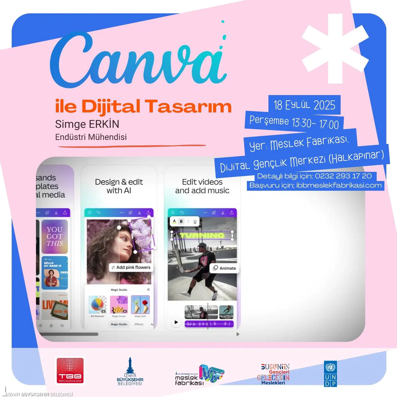 Dijital Gençlik Merkezi'nde "Canva" eğitimi başlıyor