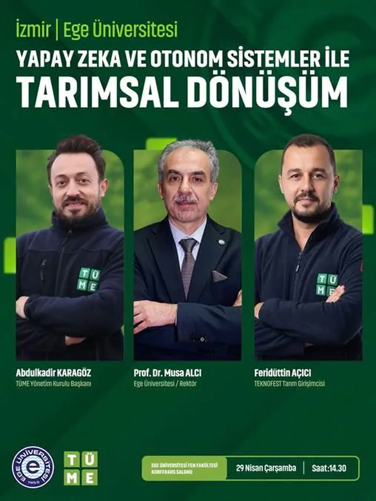 EÜ’de “Tarımda yapay zeka dönüşümü” konuşulacak