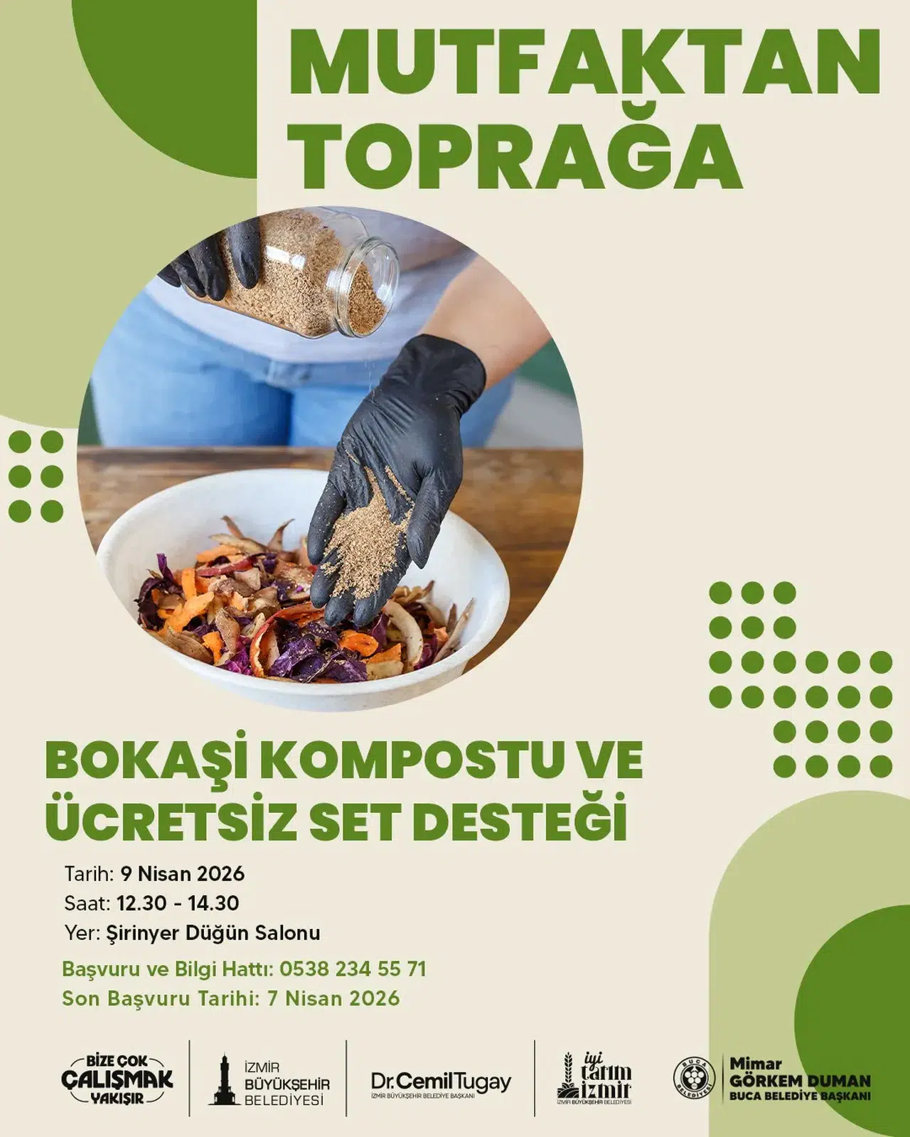 Buca’da "Bokaşi Kompostu" eğitimi verilecek