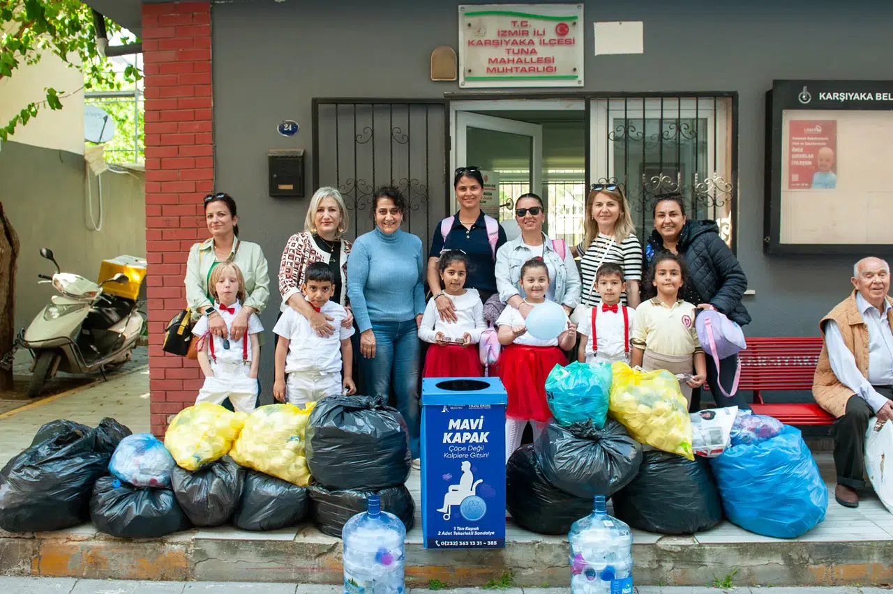 Mavi Kapak projesine çocuklardan anlamlı destek