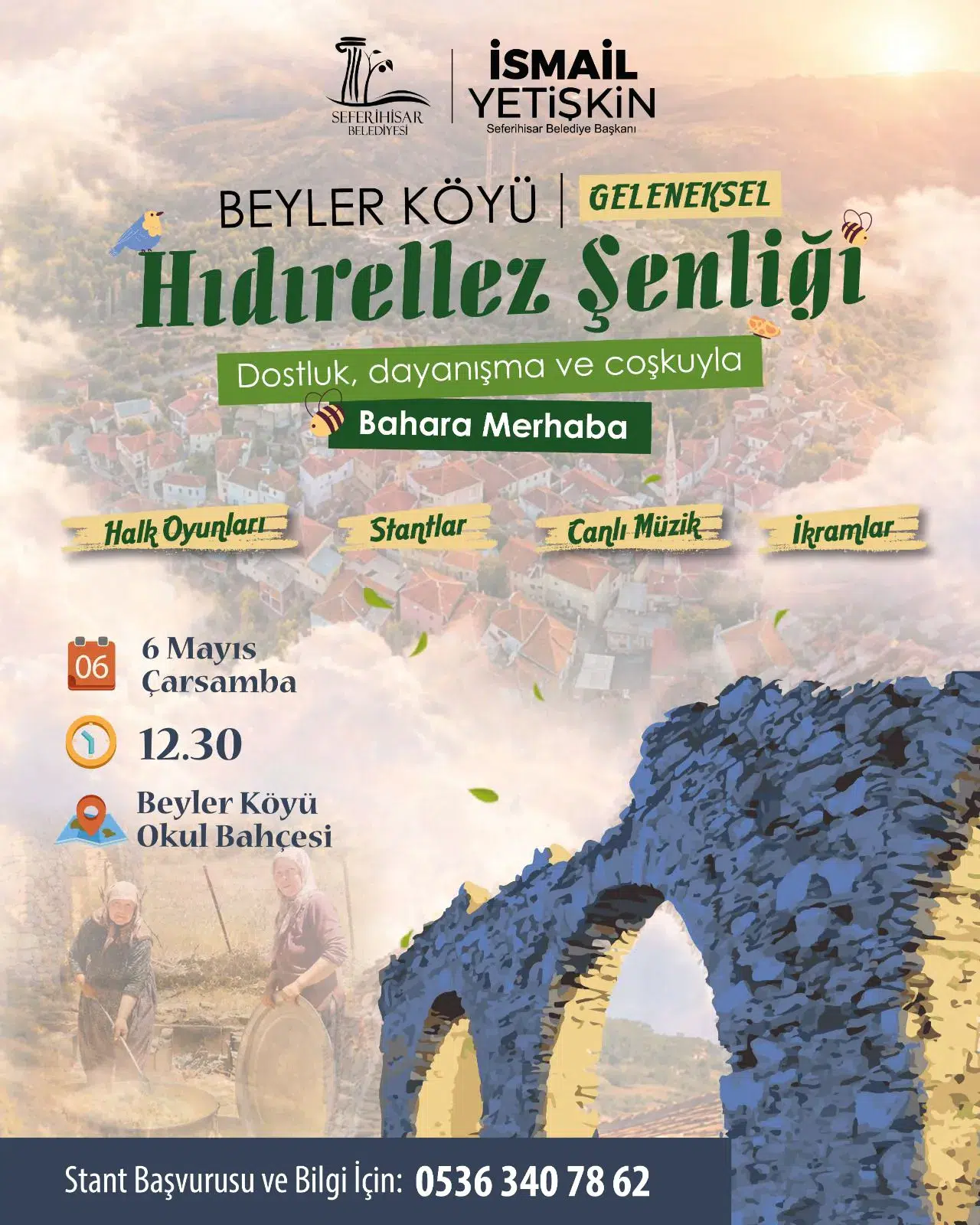 Seferihisar Hıdırellez Şenliği’ne Hazırlanıyor: “Bahar Coşkusu” üç noktada aynı anda yaşanacak