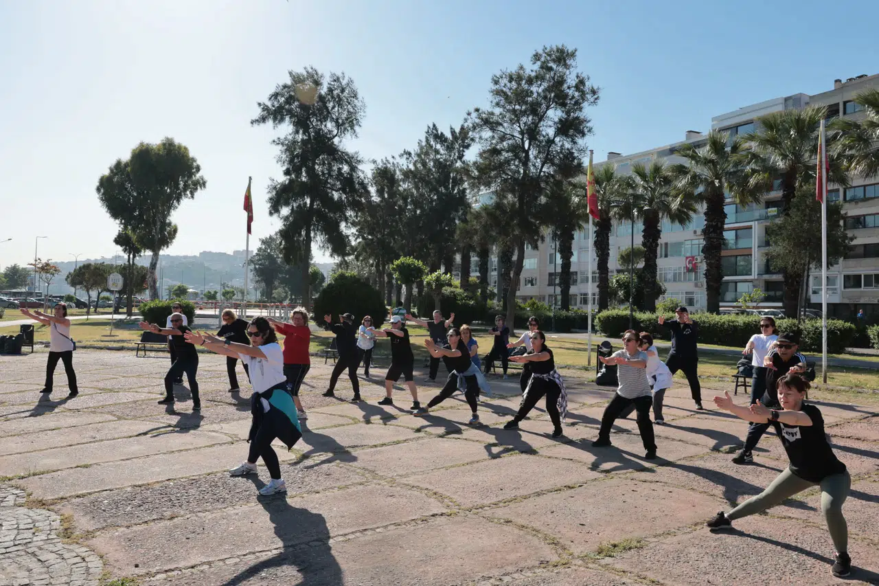 Konaklılar açık havada sporu çok sevdi