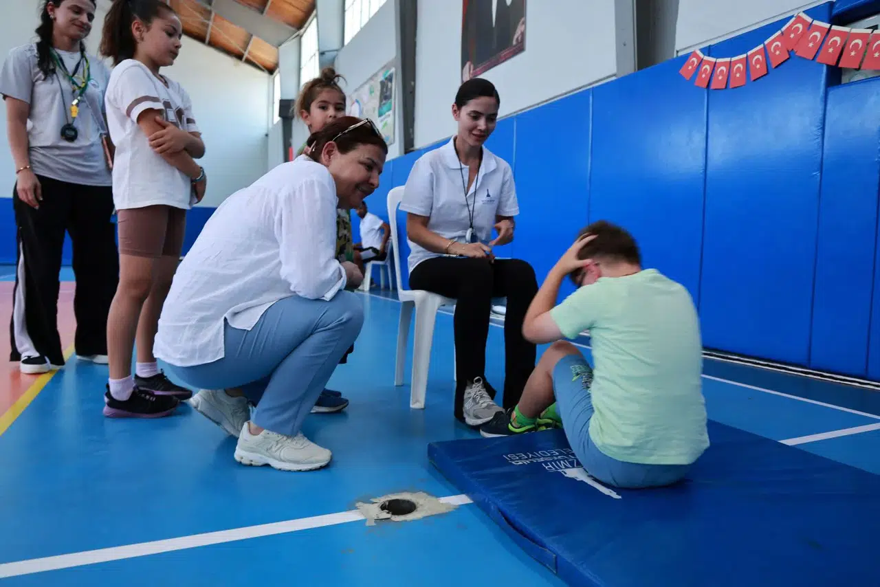 Foçalı miniklerin spor karnesi bilimsel verilerle belirlendi