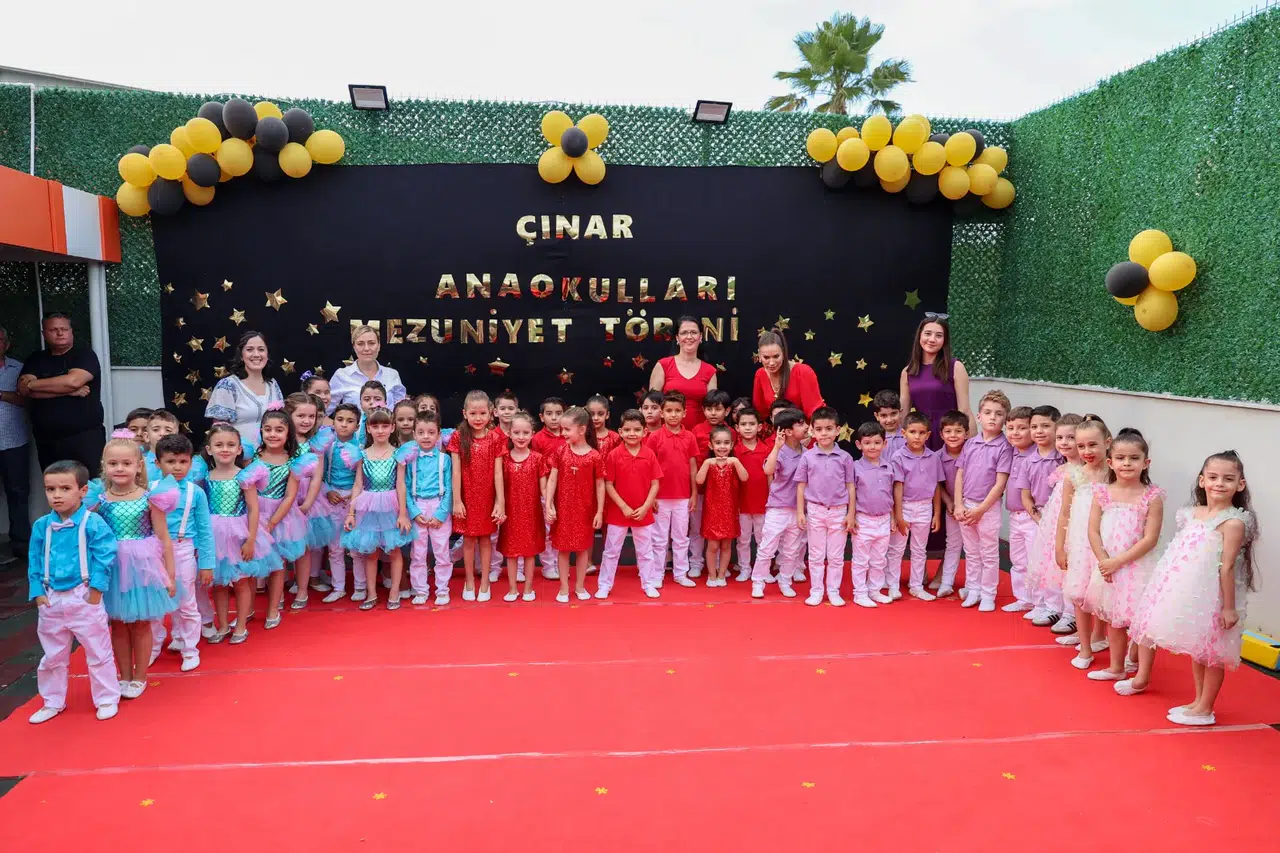 Çınar Anaokulları’nda mezuniyet coşkusu