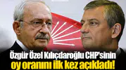 Özgür Özel Kılıçdaroğlu CHP'sinin oy oranını ilk kez açıkladı!
