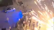 Bornova'da kutlama faciaya dönüşüyordu: Havai fişekler davetlilerin ortasında infilak etti