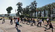 Konaklılar açık havada sporu çok sevdi