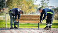 Bayram öncesi İzmir’in parklarında yoğun bakım mesaisi