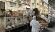 Konak’ta çöp eve geçit verilmedi: 10 ton atık çıkarıldı