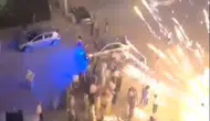 Bornova'da kutlama faciaya dönüşüyordu: Havai fişekler davetlilerin ortasında infilak etti