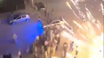 Bornova'da kutlama faciaya dönüşüyordu: Havai fişekler davetlilerin ortasında infilak etti