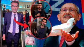 Kılıçdaroğlu'nun bayramlaşmasında şok eden detay: Güvercin getiren ismin karanlık fotoğrafları ortaya çıktı