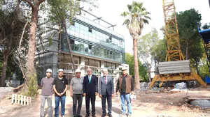 Rektör Prof. Dr. Necdet Budak, dev teknopark kompleksinde incelemelerde bulundu