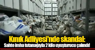 Kınık Adliyesi'nde skandal: Sahte imha tutanağıyla 2 kilo uyuşturucu çalındı!
