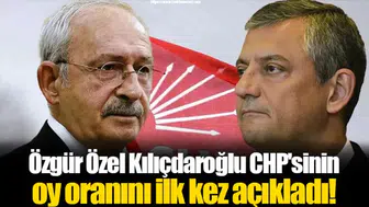 Özgür Özel Kılıçdaroğlu CHP'sinin oy oranını ilk kez açıkladı!