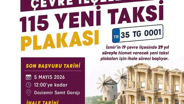 İzmir’in çevre ilçelerine 115 yeni taksi geliyor