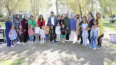 Başkan Önal, çocuklar ve annelerle doğa için buluştu
