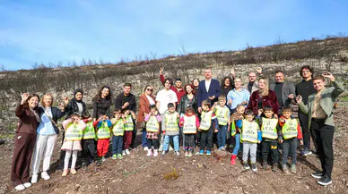 Minik ellerden yanan alanlara umut tohumları