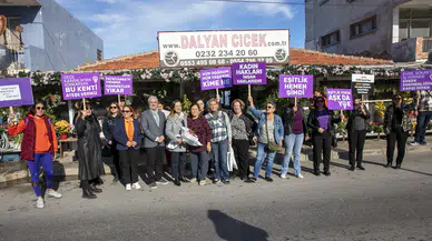 Güzelbahçe Kadına Şiddete Hayır Dedi