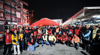 Menemen İZBAN İstasyonu’nda deprem ve kaza tatbikatı