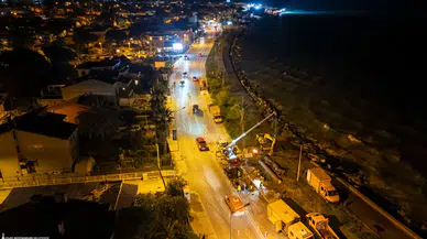 İZSU ekipleri Güzelbahçe–Narlıdere ana iletim hattındaki arızayı giderdi