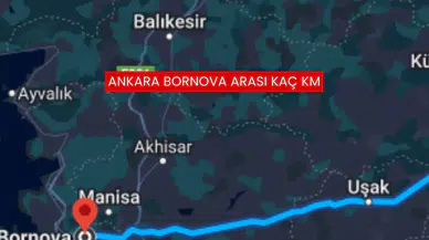 Ankara Bornova Arası Kaç Km