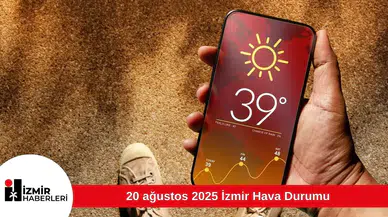 20 ağustos 2025 İzmir Hava Durumu
