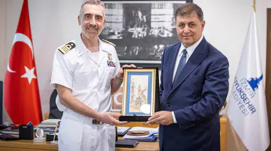 İtalyan Donanması heyetinden Başkan Tugay’a ziyaret