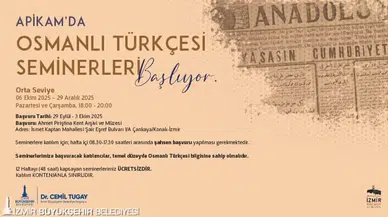 APİKAM'da “Orta Seviye Osmanlı Türkçesi Seminerleri” başlıyor