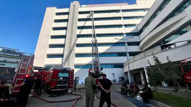 İzmir İtfaiyesi Torbalı’daki hastane yangınına müdahale etti