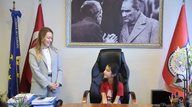 Başkan Mutlu makamını çocuklara devretti