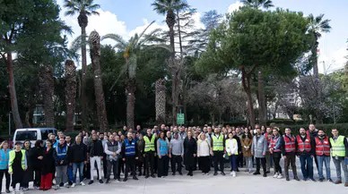 Büyükşehir’den çalışanlara kapsamlı afet tatbikatı