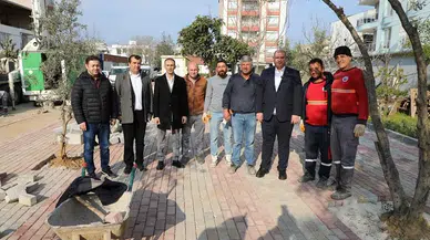 Başkan Çiçek Sahada; Çalışmalar Dolu Dizgin Sürüyor