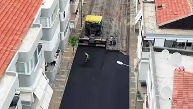Çamlıca Sokak’ta yol yenileme ve altyapı çalışmaları hız kesmeden sürüyor