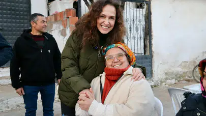 Köy meydanında Ramazan buluşması