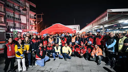 Menemen İZBAN İstasyonu’nda deprem ve kaza tatbikatı