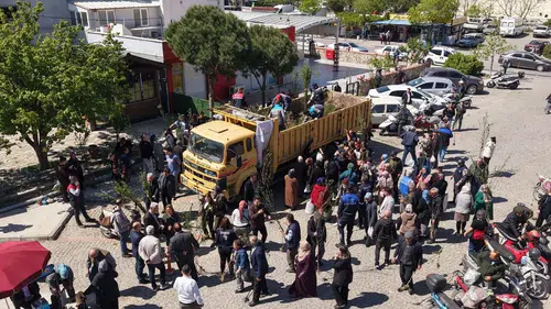 BERGAMA’DAN ÜRETİME BÜYÜK DESTEK: AHLAT AĞAÇLARI AŞILANDI, BİNLERCE FİDAN DAĞITILDI