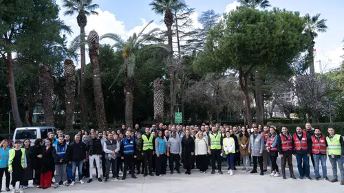 Büyükşehir’den çalışanlara kapsamlı afet tatbikatı