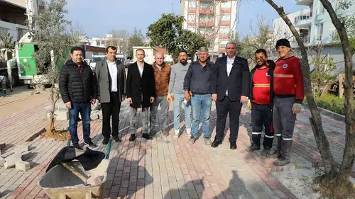 Başkan Çiçek Sahada; Çalışmalar Dolu Dizgin Sürüyor