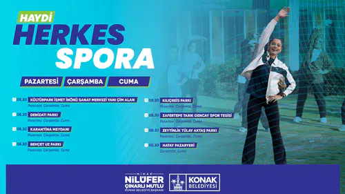 Konak’ta Açık Havada Sabah Sporu başlıyor